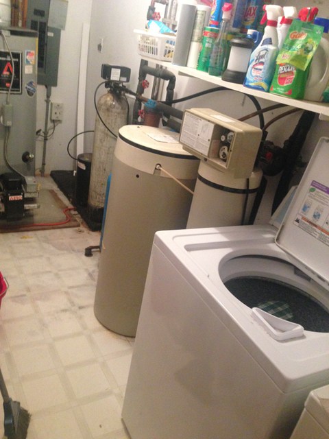 Laundry room, now that I mopped the floor and cleaned.